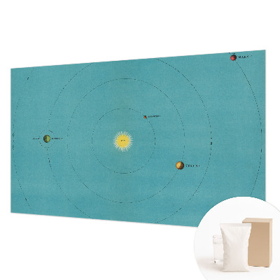 Modern fotobehang voor de woonkamer Kosmisch systeem