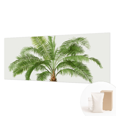 Kwalitatief fotobehang met een glanzende palmboomprint
