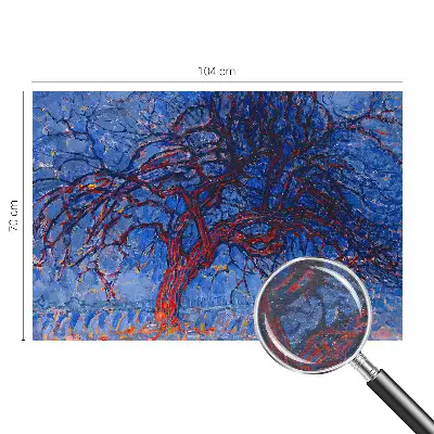 Vlies fotobehang op maat met een motief van een vlammenboom