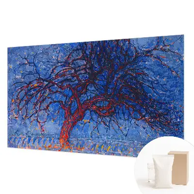 Vlies fotobehang op maat met een motief van een vlammenboom