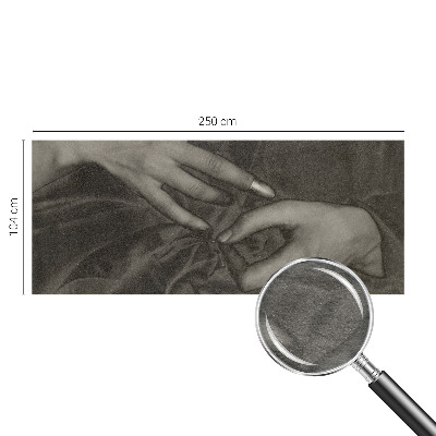 Fotobehang vliesbehang Handenmateriaal