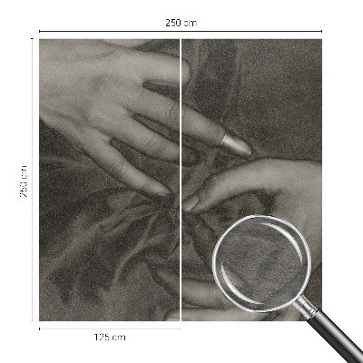 Fotobehang vliesbehang Handenmateriaal