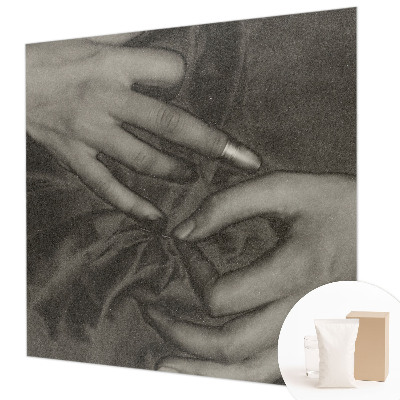 Fotobehang vliesbehang Handenmateriaal