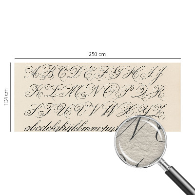 Vliesbehang fotobehang woonkamer Kalligrafisch schrift