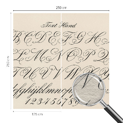 Vliesbehang fotobehang woonkamer Kalligrafisch schrift