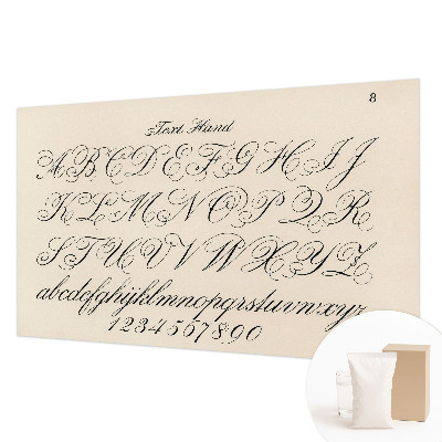 Vliesbehang fotobehang woonkamer Kalligrafisch schrift