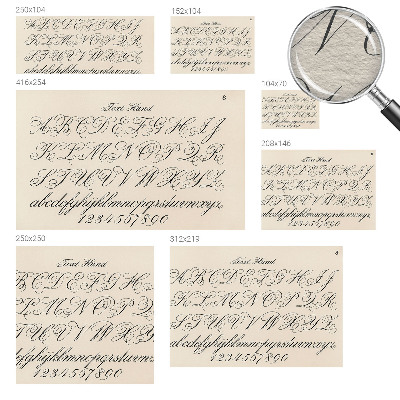 Vliesbehang fotobehang woonkamer Kalligrafisch schrift