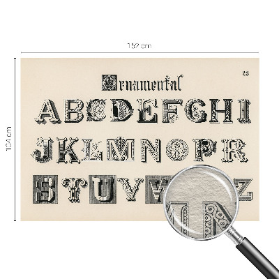 Muur behang Decoratieve letters