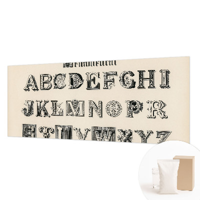 Muur behang Decoratieve letters