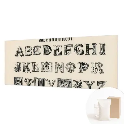 Muurbehang met decoratieve letters