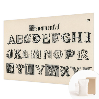 Muur behang Decoratieve letters