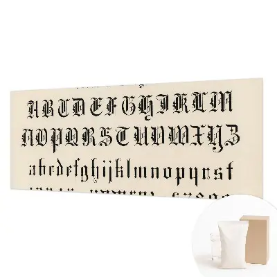 Behang met print met een print van gotische letters