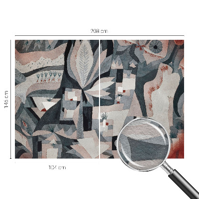 Foto behang op maat Abstractie van de natuur