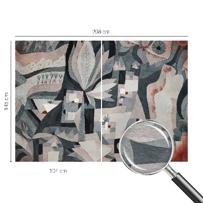 Foto behang op maat met een abstracte natuuropname