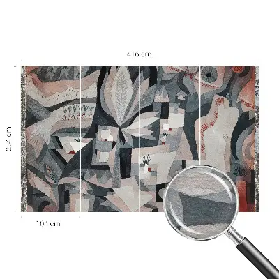 Foto behang op maat met een abstracte natuuropname