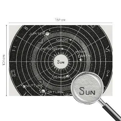 Fotobehang naadloos met een kosmisch diagram