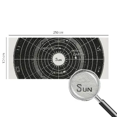 Fotobehang naadloos met een kosmisch diagram