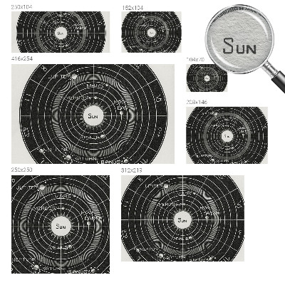 Fotobehang naadloos Kosmisch diagram