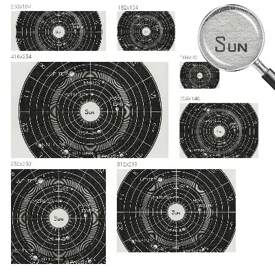 Fotobehang naadloos met een kosmisch diagram