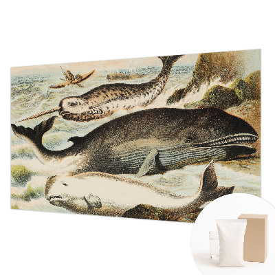 Fotobehang woonkamer met het motief 'Zeereuzen' voor in de woonkamer