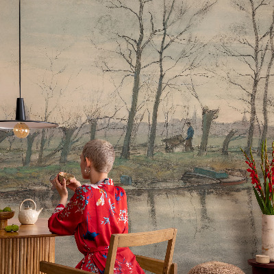 Fotobehang voor slaapkamer Winterlandschap