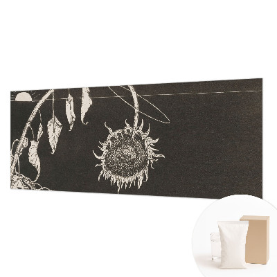 Fotobehang voor de woonkamer Nostalgische zonnebloem