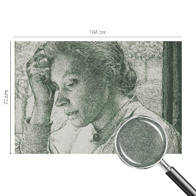 Fotobehang voor de slaapkamer Reflecterende vrouw