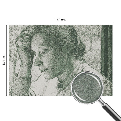 Fotobehang voor de slaapkamer Reflecterende vrouw