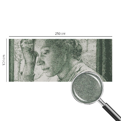 Fotobehang voor de slaapkamer Reflecterende vrouw