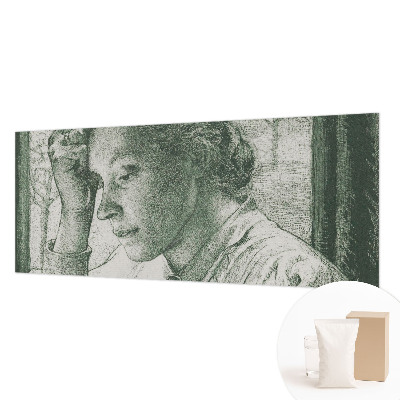 Fotobehang voor de slaapkamer Reflecterende vrouw