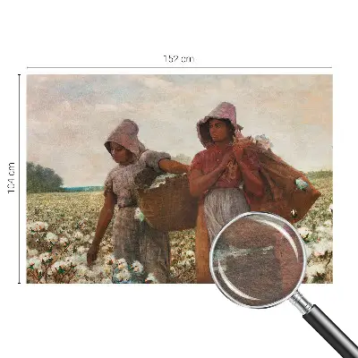 Modern fotobehang voor de woonkamer met het ontwerp 'Werken in het veld' als muurbekleding