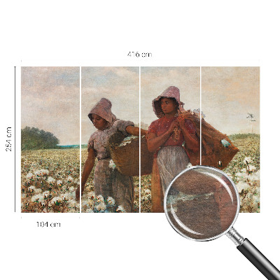 Modern fotobehang voor de woonkamer Werken in het veld