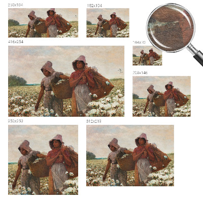 Modern fotobehang voor de woonkamer Werken in het veld