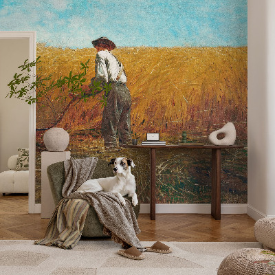 Luxe fotobehang met het motief 'Oogst in de zon'