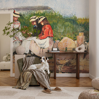 Hoogwaardig fotobehang met een zomervakantie-motiv