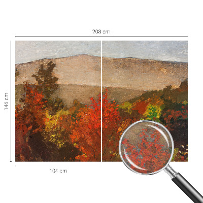 Premium fotobehang met een herfstpanorama