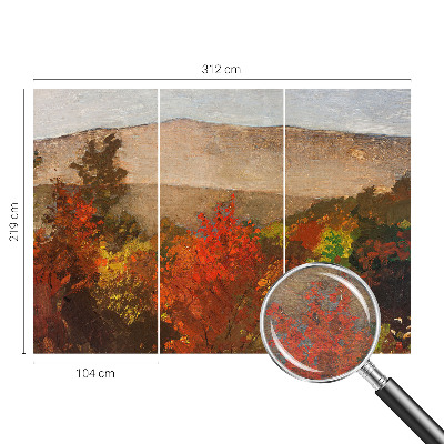 Premium fotobehang met een herfstpanorama
