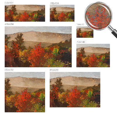 Premium fotobehang met een herfstpanorama