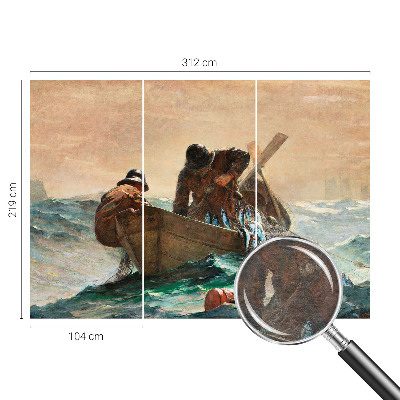 Sfeervol fotobehang met een zeeavontuur-motief