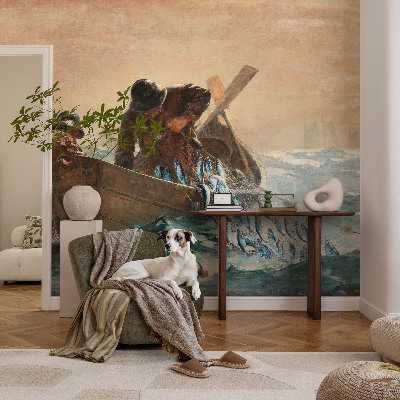 Sfeervol fotobehang met een zeeavontuur-motief