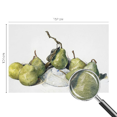 Groot fotobehang met aquarelperen