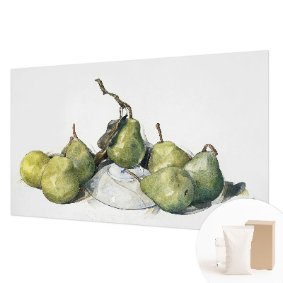 Groot fotobehang met aquarelperen