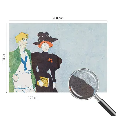 Vliesbehang fotobehang in retrostijl