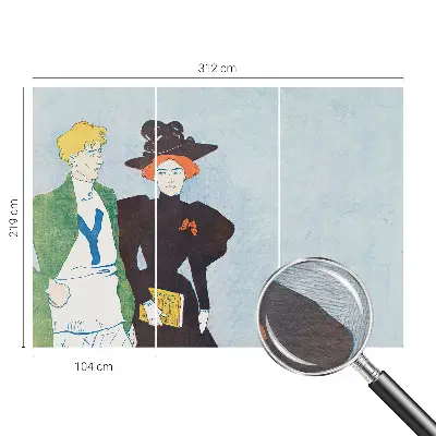 Vliesbehang fotobehang in retrostijl