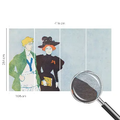 Vliesbehang fotobehang in retrostijl