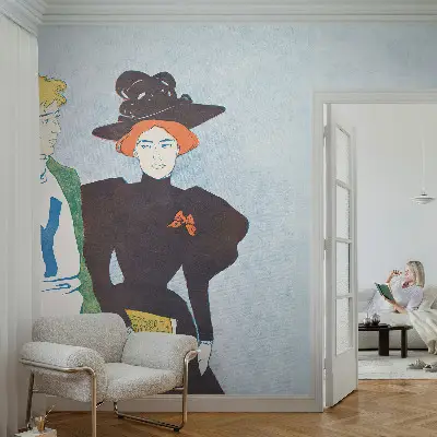 Vliesbehang fotobehang in retrostijl