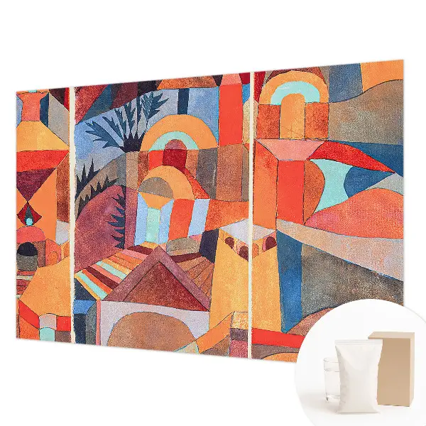Fotobehang vlies met een kleurrijk mozaïekmotief