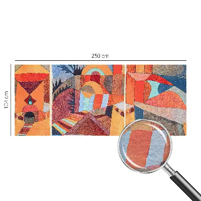 Fotobehang vlies met een kleurrijk mozaïekmotief