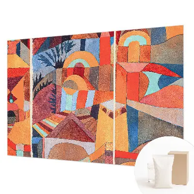 Fotobehang vlies met een kleurrijk mozaïekmotief