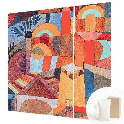 Fotobehang vlies met een kleurrijk mozaïekmotief